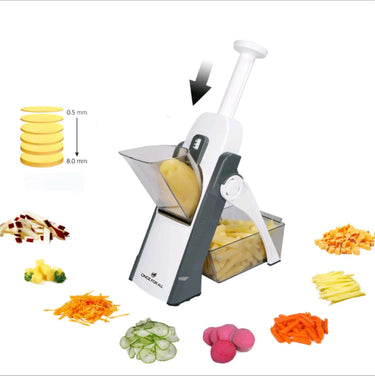 Vegetable Cutter, Food Chopper, Dicer Fruit, French Fry, SS #420 ABS AS,Mandoline Slicer, Kitchen Accessories,Home Gadgets, JS01